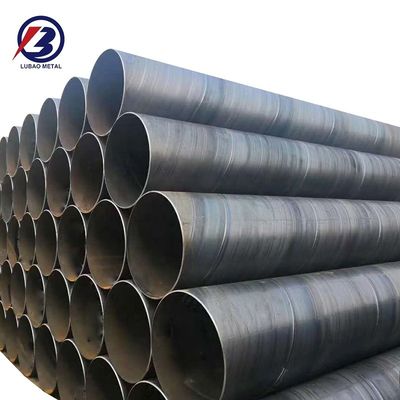 Труба для химического удобрения высокое давление ASTM подземное укрытие SSAW спирально сварная труба с черной поверхностью