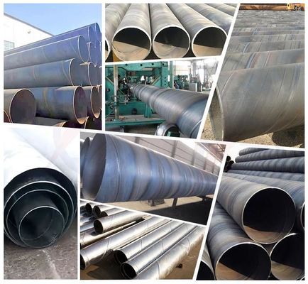 Степень L245 ASTM Q235B X42 Размер спиральносварной трубы для крупных строительных проектов