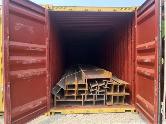 Q235/Q345/ST37-2/ST52/Q420/Q460/S235JR/S275JR/S355JR Специализированная оцинкованная сталь с H-полосом с услугой обработки перфорации