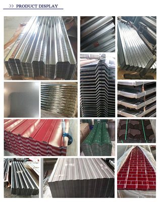 Продает RAL ASTM SGCC Z40 0,5 мм 1 мм гофрированные PPGI цветные кровельные панели с глубиной гофрированной от 15 мм до 18 мм