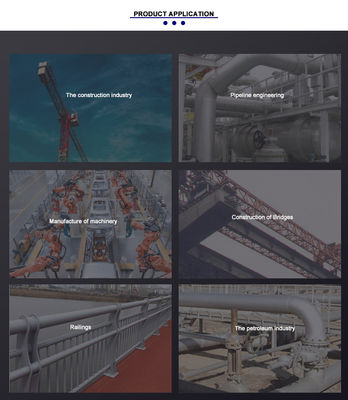 ASTM Q195 Q215 Q235 Q345 Горячая оцинкованная круглая труба длиной 6 м и наружным диаметром 26,9-310 мм
