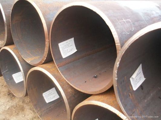Профессионал спирально сварной углеродной стали трубы с черной краской поверхности и резки сервиса