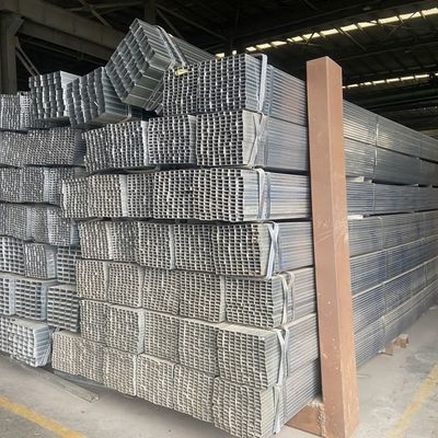 40x40x2.5 6061 6063 Горяче погруженные оцинкованные стальные трубы Gi квадратные прямоугольные трубы для промышленных целей в строительстве