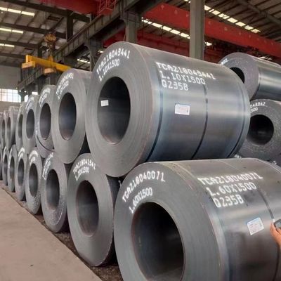 Чистая поверхность Жесткость Твердая поверхность ASTM A36 A283 A387 Q235 Q345 S235jr Черная катушка из углеродистой стали / горячекатаные катушки